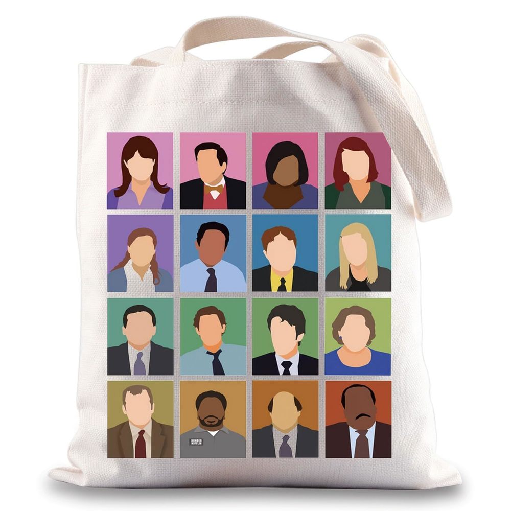Bwktop Office Characters Tote Bag - Michael And Dwht Fans Gift - Office B)